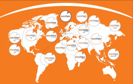 BHR BioSynex Global Locations MapBHR BioSynex Global Locations Map
