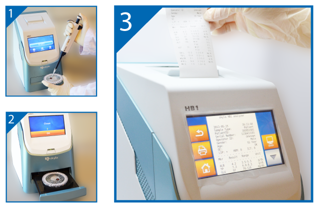 Bio Synex skla HB1 Clinical Chemistry Analyser Fornt panel view Point of Care Testing
